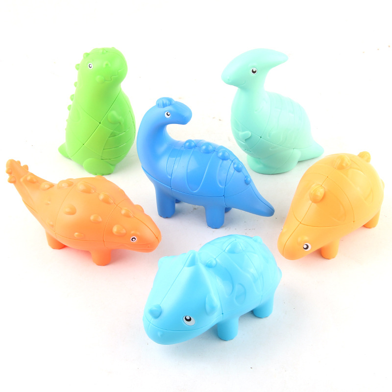 Picture of Panxin dinosaur Rubik's Cube second-order three-in-one suit special-shaped Rubik's Cube children's fun new exotic decompression toys cross-border