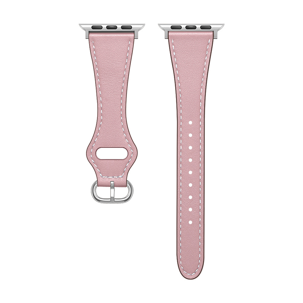 Picture of Suitable for Apple Strap Genuine Leather New Small Man Waist Top Layer Genuine Leather Strap iwatch7 Representative Strap Genuine Leather Women's Style