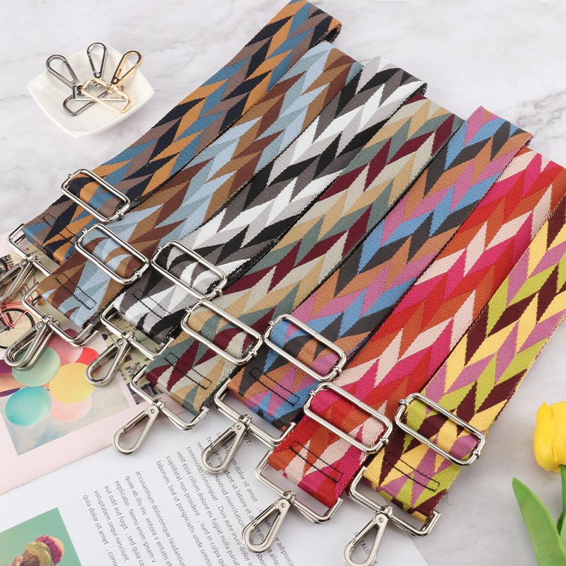 Picture of New Color Diamond Strap Adjustable Shoulder Strap 5cm Widened Shoulder Strap Strap Strap Single Shoulder Crossbody Strap in stock