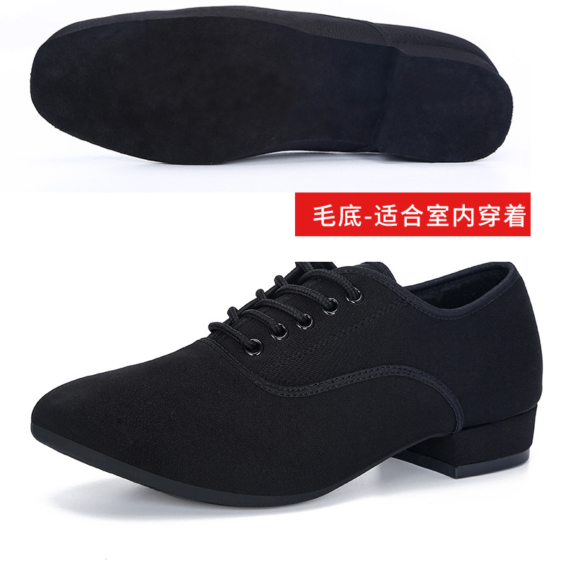 Picture of Oxford Cloth Latin Dance Shoes Men's Square Dance Shoes Adult Modern Dance Shoes Soft Bottom Social Dance Shoes Dance Shoes 2025