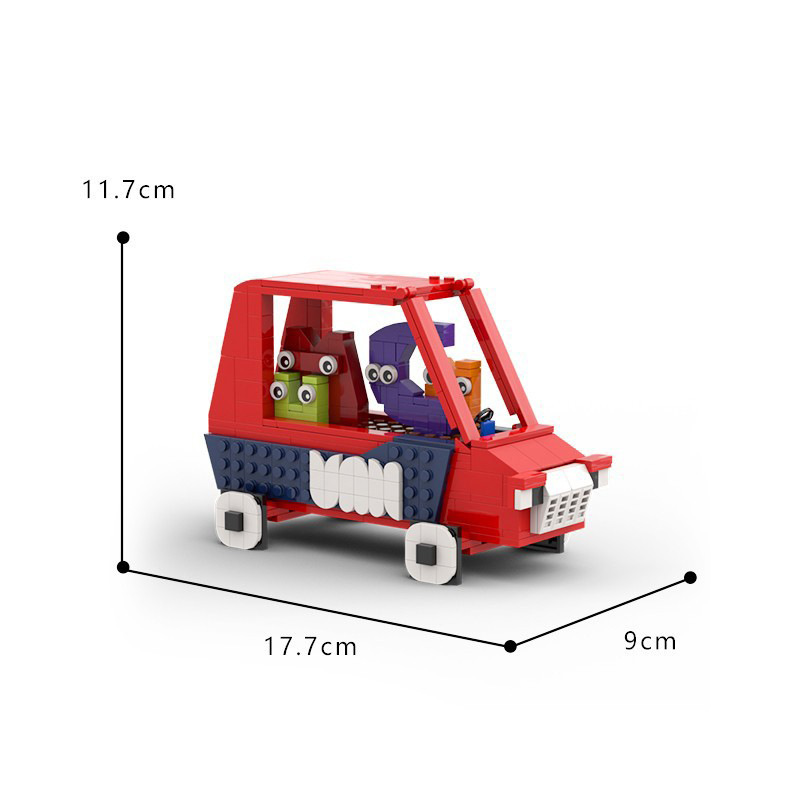 Picture of Cross Border Building Blocks Model MOC Compatible Lego Alphabet Legendary Alphabet Strange Doll VAN Bus Children's Educational Assembled