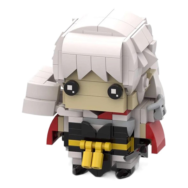 Compatible with Lego MOC building blocks square head doll suit killing pill anime doll figure assembly model hand-made peripheral
