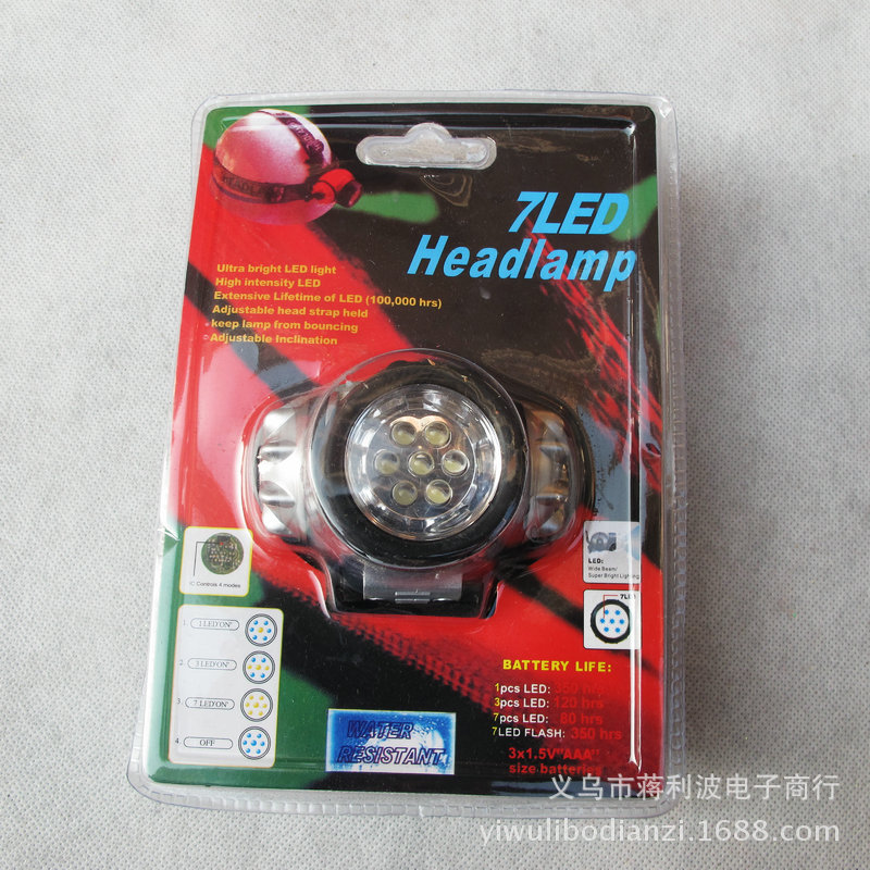 Picture of Factory direct 7,9,12,14,19.21,23LED headlights outdoor fishing camping equipment strong miner's lamp