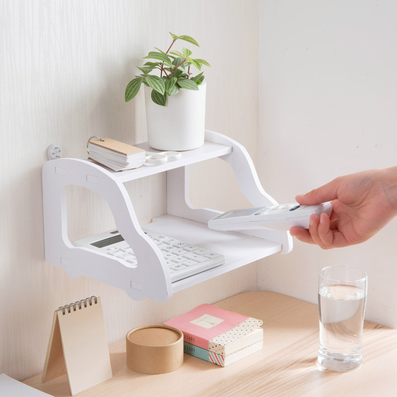 Picture of Jujiajia Wall-mounted Router Shelf Wall Storage Partition Living Room Decoration Wall Rack Set-top Box Rack