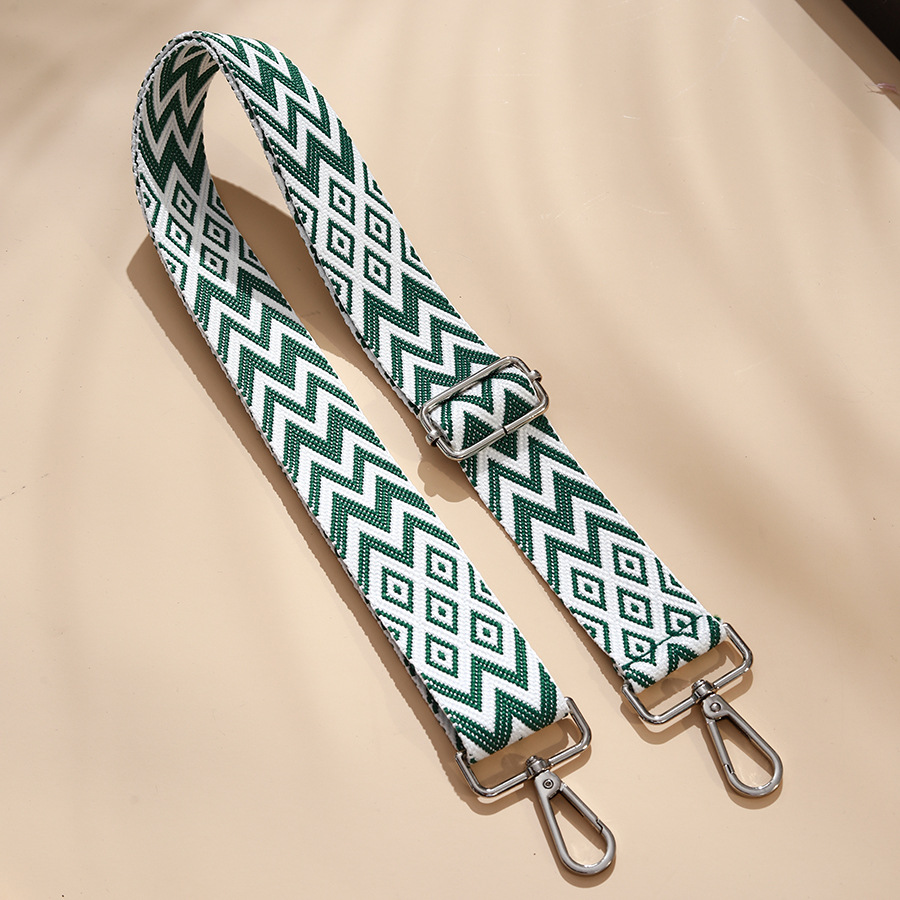 Picture of Bag shoulder strap crossbody strap adjustable widened shoulder strap gold silk jacquard ribbon cross-border