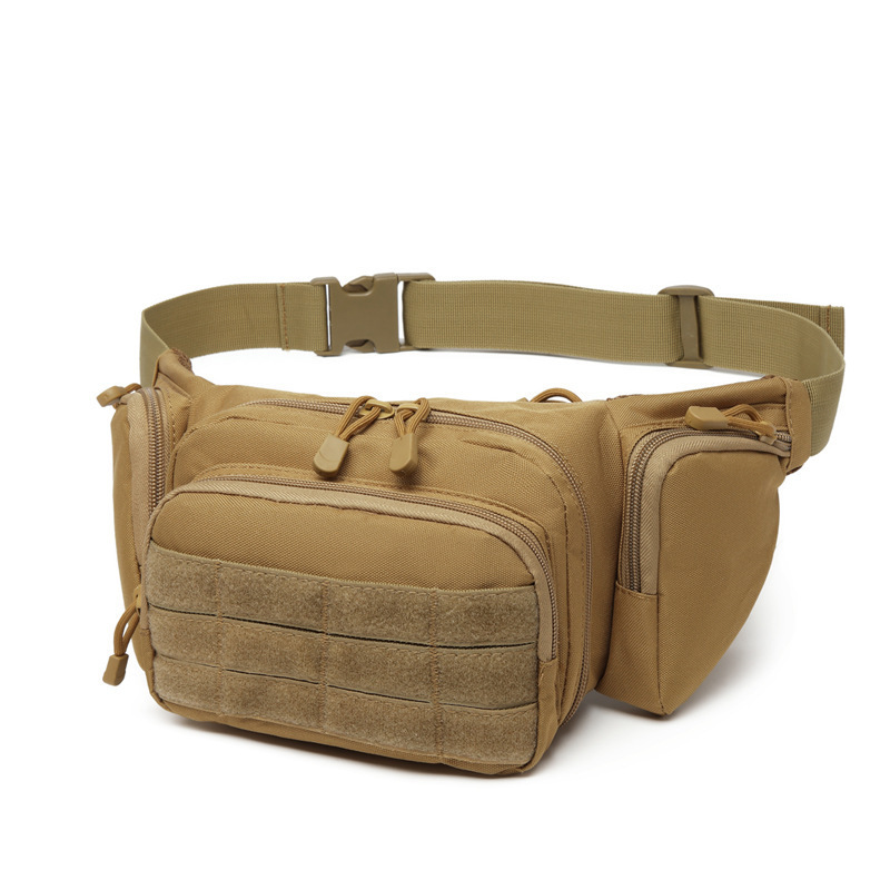 Amazon multi-functional tactical waist bag invisible gun bag outdoor cycling running sports mountaineering waterproof waist bag