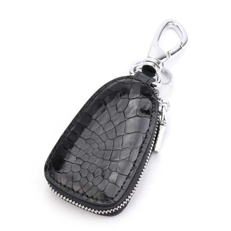 Picture of Siamese Crocodile Leather Key Bag for Men and Women Zipper Car Keychain Douyin Live Broadcast Genuine Leather Business Car Trinket
