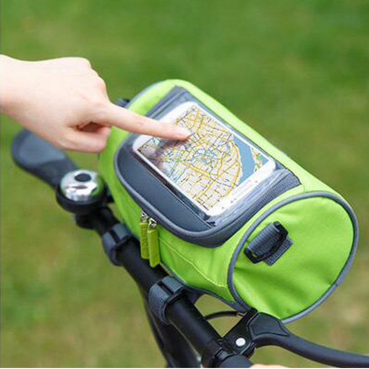 Multi-functional Mountain Bike Storage Bag Cycling Bag Shoulder Crossbody Bag Bicycle Touch Screen Navigation Bag Bicycle Bag