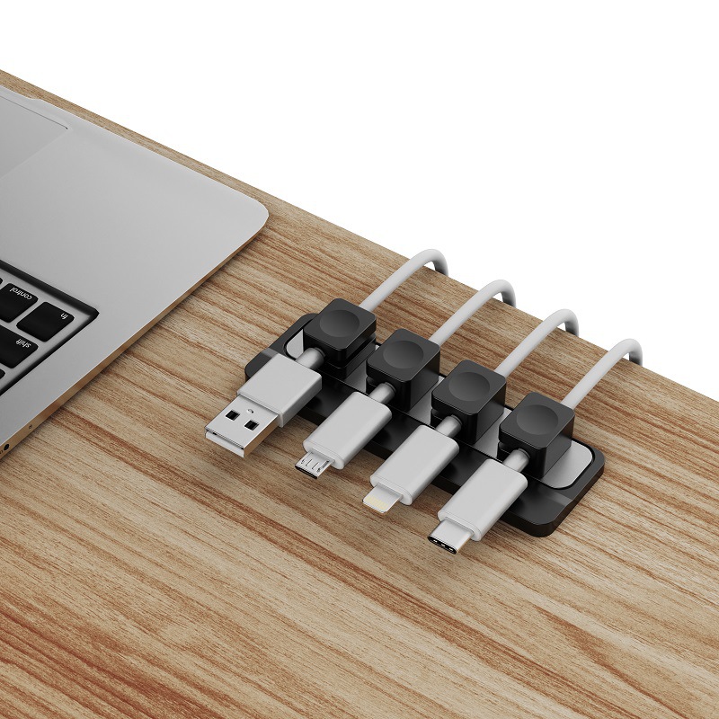 Picture of Data Line Protective Cover Charging Line Magnetic Absorber Organizer Silicone Desktop Data Line Storage Wrapping Wire Bitter