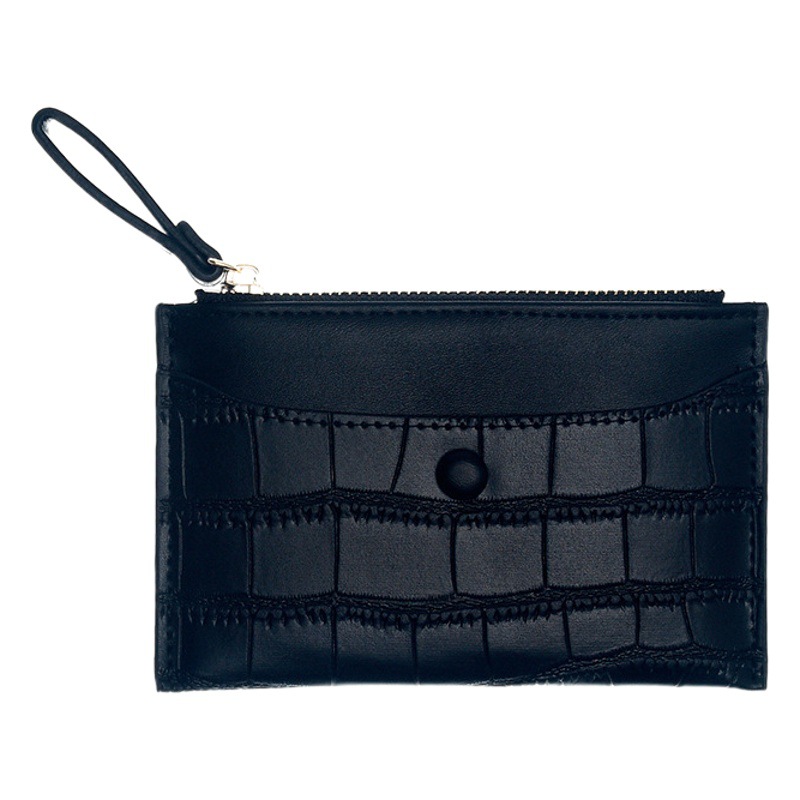 New Style Simple Short Women's Coin Purse Zipper Coin Bag Mini Ultra-thin Multi-card Handheld Fashion Card Bag Trendy