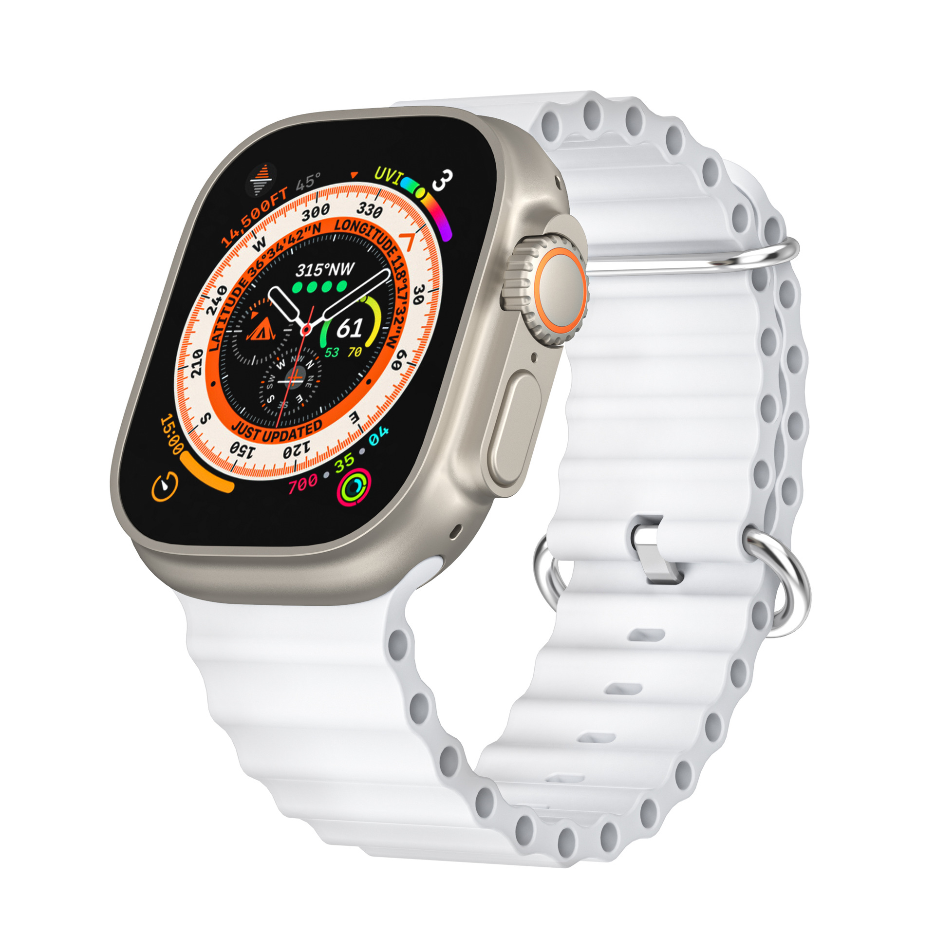 Picture of For Apple watchs10 Silicone Strap iwatch9Ultra Ocean Wave Silicone Strap