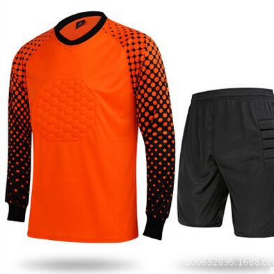 Picture of genuine goods Goalkeeper Clothing suit Adult Children Goalkeeper Clothing Professional Goalkeeper Clothing Thickened Sponge Protection Cushion