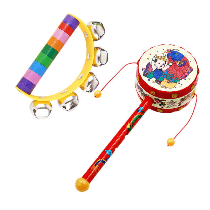 Picture of Newborn baby sand hammer rattle early education puzzle hand bell baby grip training toys 0-6-8-12 months children