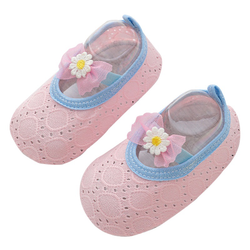 Baby Floor Socks Summer Thin Baby Non-Slip Toddler Shoes Soft Sole Cooling Indoor Socks Shoes Breathable Non-Slip