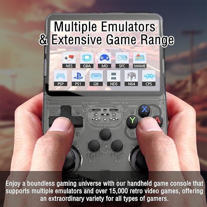Picture of Cross-border new r36S handheld game machine explosion linux dual-system portable retro nostalgic arcade PS1 handheld