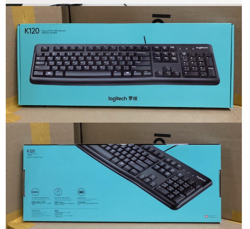 Picture of Logitech K120 Wired Keyboard Office Gaming MK120 Keyboard Mouse suit Desktop Laptop Keyboard