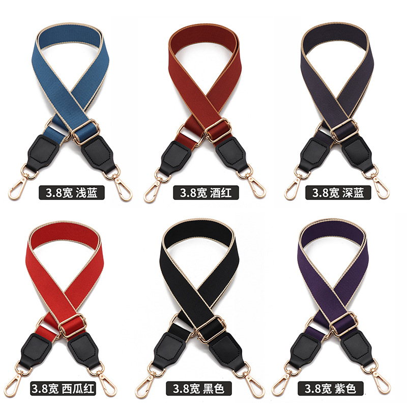 Picture of New Polyester-Cotton Pure Color Replacement Shoulder Strap Wide Versatile Shoulder Strap Bag Strap Single Shoulder Crossbody Women's Bag Adjustable Accessories
