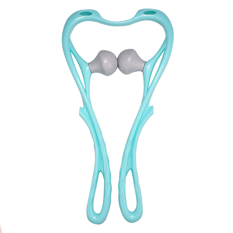 Picture of Manual Cervical Spine Massager Shoulder Neck Handheld Roller Cervical Spine Massager Neck Clip