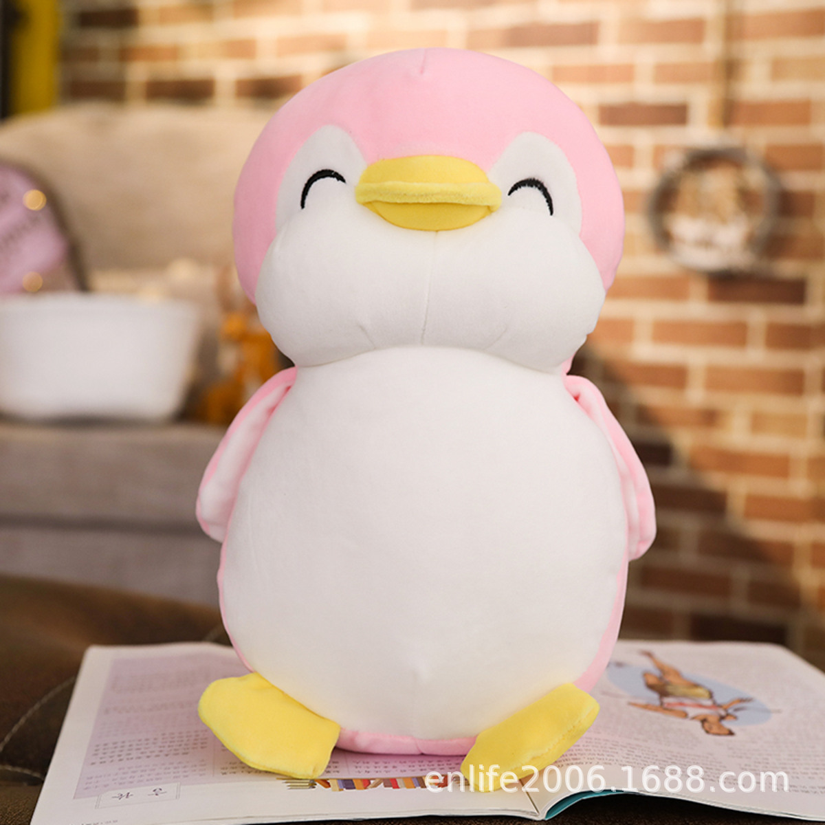 Picture of Korean Cute Fat Penguin Doll Soft Large Plush Toy Sleeping Pillow for Girls and Children Birthday Gift Cute