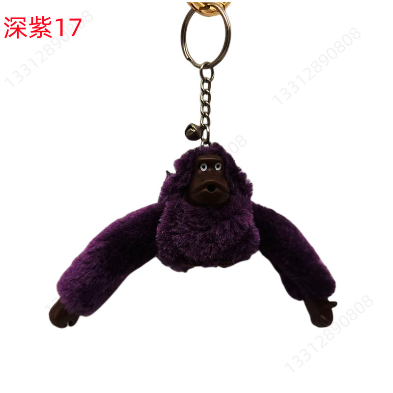 Picture of Plush Toy Long Arm Monkey Bag Pendant Plush Doll Keychain Cute Doll Orangutan Animal Key Ring