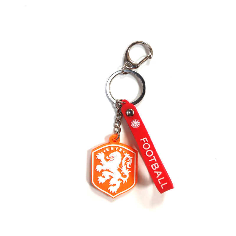 Picture of Real Madrid Atletico Paris Juventus AC inter Roman double-sided ball mark PVC Keychain D-shaped pendant fan gift supplies