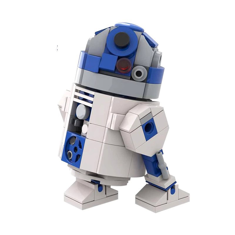 Picture of MOC domestic building blocks puzzle assembling 48008 robot R2-D2 assembling building blocks suit Star Wars series