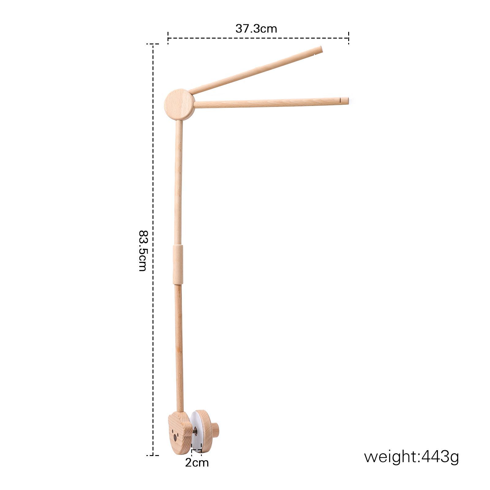 Picture of Nordic style foreign trade baby bed bell accessories bracket infant comfort toy music box bed bell bracket three-piece set