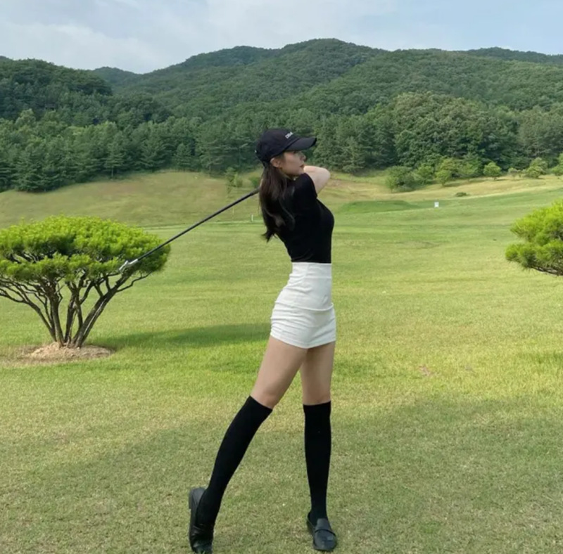 Picture of Golf Socks Cotton Over-the-Knee Stockings Sports Casual All-Match High Socks Training Badminton Football Socks