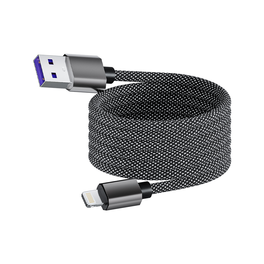 Picture of [Source Factory] Double Magic Magnetic Super Fast Charging Automatic Storage Data Cable Suitable for Apple Android Huawei