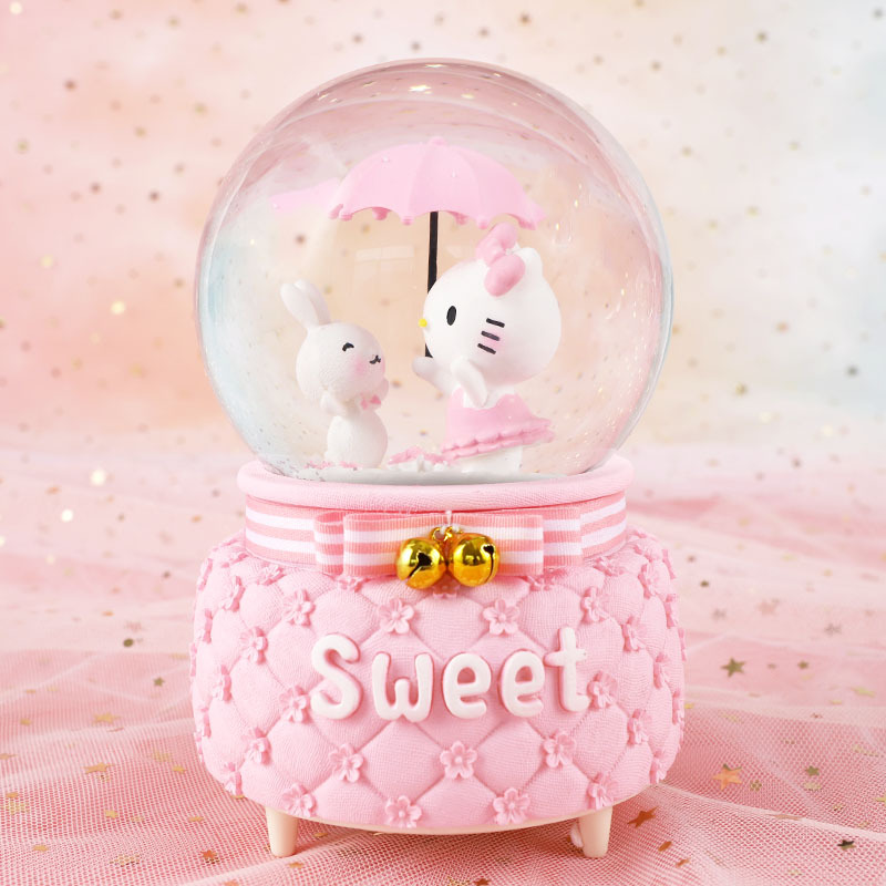 Picture of Frozen Aisha Princess Crystal Ball Unicorn Music Box KT Music Box Birthday Gift for Girls Aisha