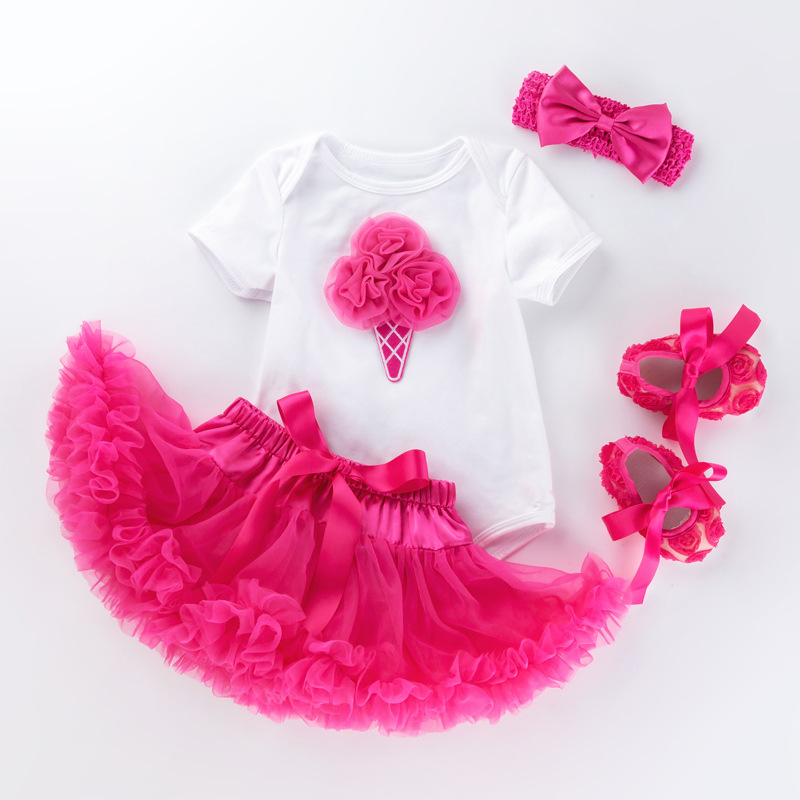Picture of Cross-border ins Children's Wear Mother's Day Gift Baby Girl Cartoon Hare Purple Pouce Dress Set Baby Skirt