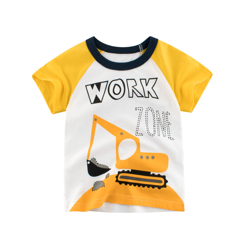 Picture of Children's Short-Sleeved T-Shirts for Stalls, Baby Clothes, Boys' Summer Clothes, Wholesale 2025 New Korean Style Kidsren's Clothing, Dropshipping