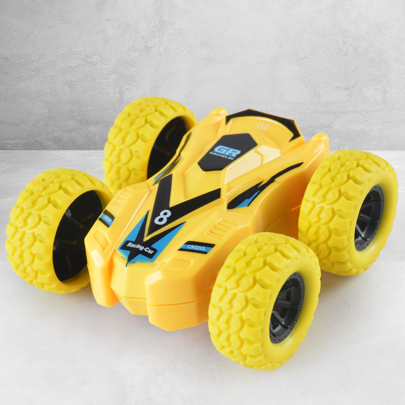 Picture of Children's four-wheel drive inertia double-sided graffiti off-road vehicle simulation off-road Boy gift stunt model anti-Fall Toy