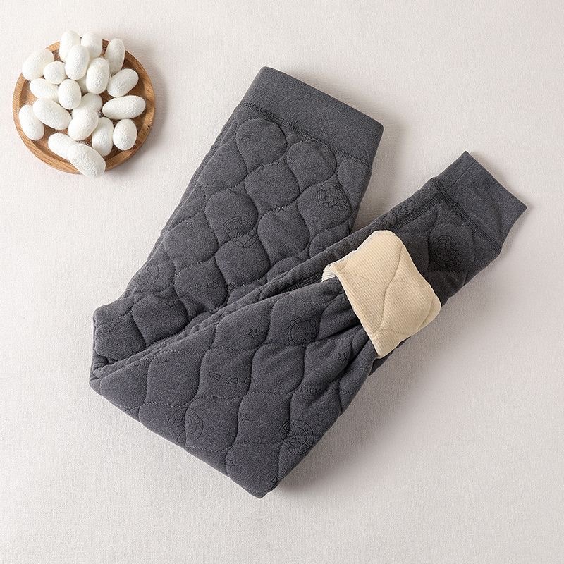 Picture of School uniform artifact girls' thermal underwear suit Winter Children's fleece-lined cotton clothes liner primary school students wear cotton-padded jacket
