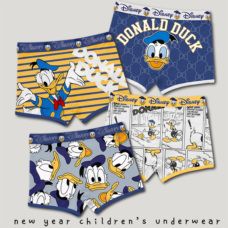 Picture of Boys' Underwear Cotton Crotch Four-Corner Shorts Babies' Middle and Big Children's 15-year-old Teenagers Boys Children's Boxer Shorts