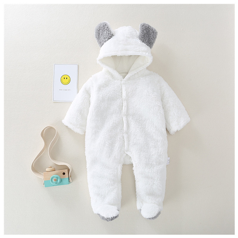 Picture of Factory Direct Supply Newborn Baby Short-sleeved Body Clothes Baby Outfit Winter Thickened Warm Climbing Clothes