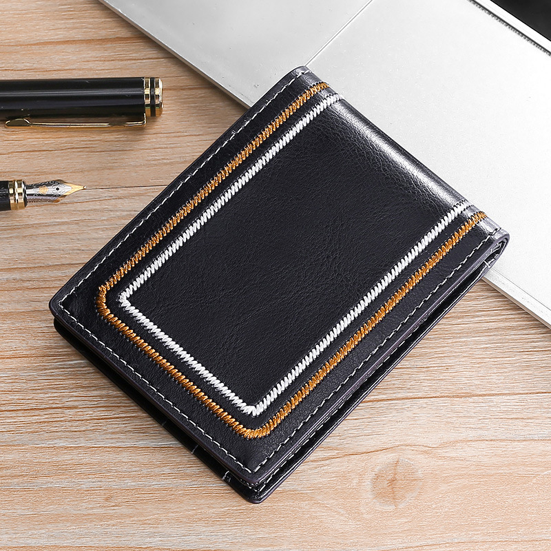 Picture of New ladies leather driver's license holster driving license holster embroidered cowhide multi-card ID bag wholesale driver's license