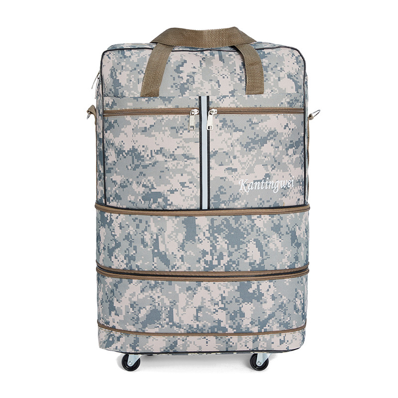 Picture of Factory direct new fluorescent strip can carry 24 inch upgraded version of soft Oxford canvas shipping bag large capacity Travel Bag