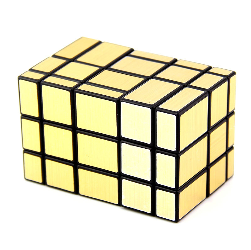 Picture of Two Siamesed Mirror Rubik's Cube Handmade DIY Alien Bundled Restricted Rotating Mirror 2 Siamesed Fun Intelligence Rubik's Cube