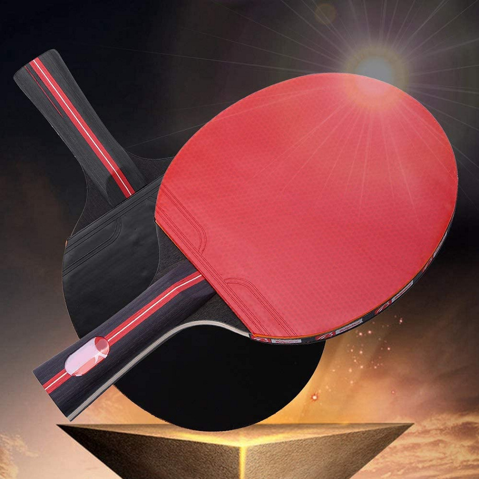 Picture of [Factory] 3-star table tennis racket set training table tennis board horizontal racket straight racket table tennis board support generation hair
