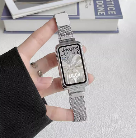 Picture of For Huawei bracelet 10/9/8/7 strap nfc version glory 6/7 wristband metal bracelet love ins summer