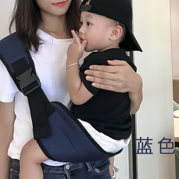 Picture of Newborn Portable Strap Baby Horizontal Front Hug Baby Waist Stool for Going Out Simple Single Shoulder Lightweight Towel Hug Baby Artifact