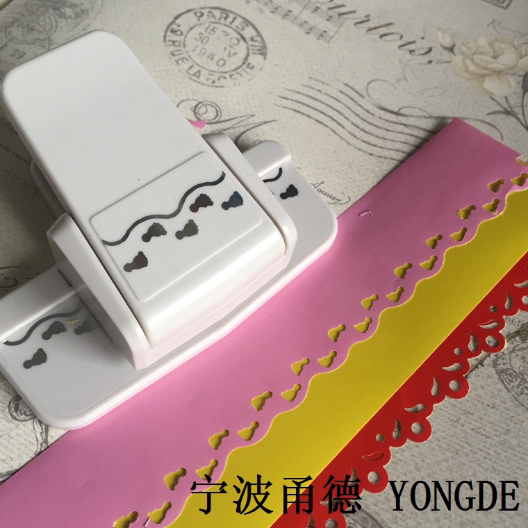 Picture of Embossing device kindergarten children DIY making tool printing machine edge pattern hollow edge beating device toy
