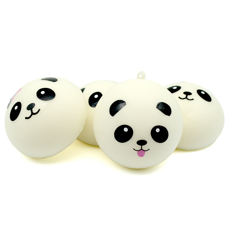 Picture of PU slow rebound simulation steamed buns dumplings flower roll model fake food food decompression pinch music toys