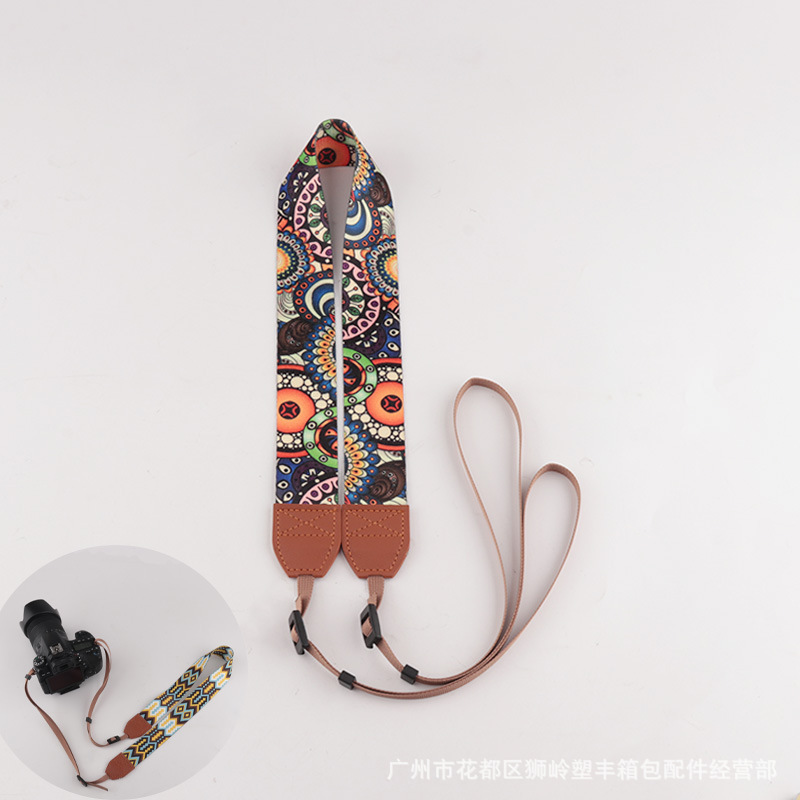 Picture of in stock Camera Shoulder Strap Decompression Camera Strap Hanging Neck Jacquard Camera Strap Various Types Universal Camera Strap