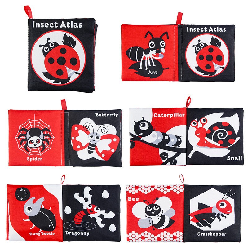 Picture of 34 cross-border newborn early education Enlightenment baby baby cloth book ringing paper BB whistle tear not to rot three-dimensional cloth book