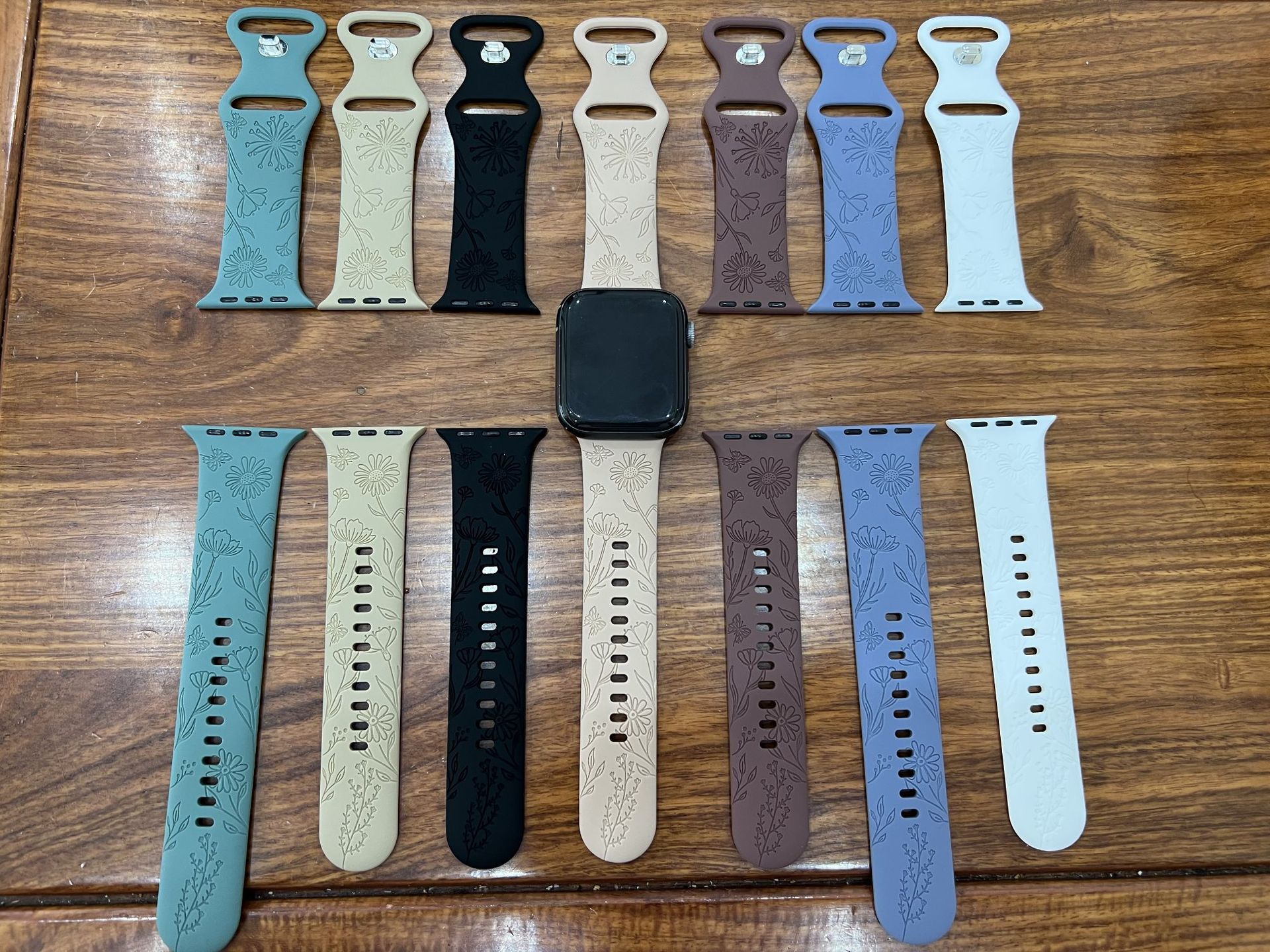 Picture of strap Watch 8 generation/Ultra/SE solid color silicone buckle iwatch strap