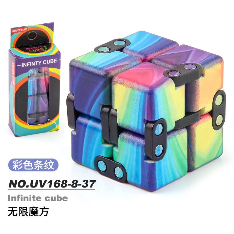 Picture of Source manufacturers infinite Rubik's Cube uv printing infinite folding decompression Rubik's Cube new strange fingertip toy second-order Rubik's Cube