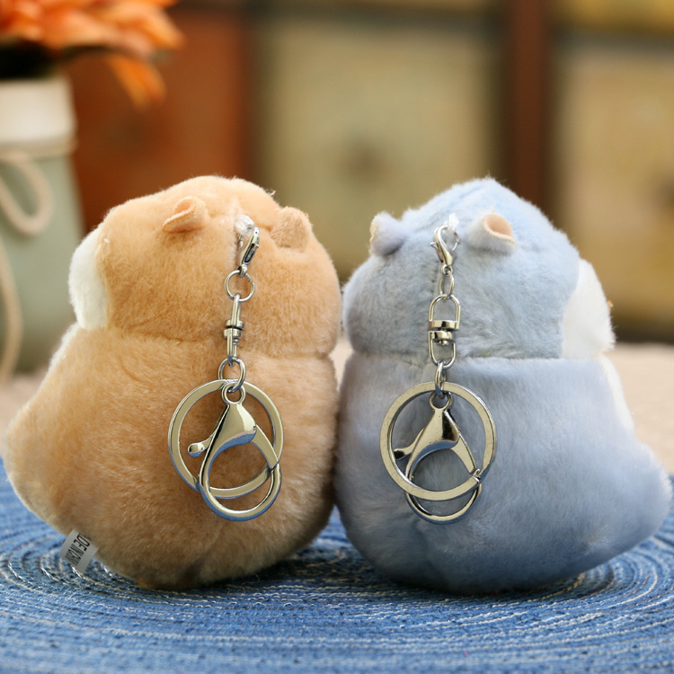 Picture of 2020 Year of the Rat Mascot Little Mouse Pendant Cute Soft Hamster Keychain Bag Stuffed Doll Doll