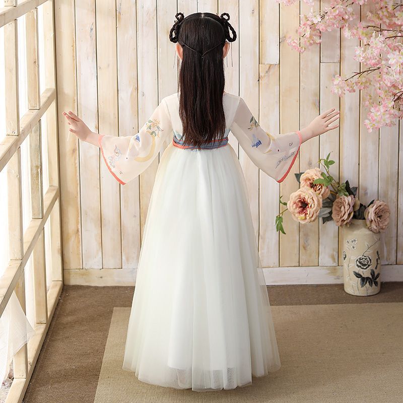 Picture of Girls' Hanfu Spring and Autumn Style Little Girl's Ancient Style Ru Skirt Summer Style Chinese Style Super Fairy Ancient Suit Children's Tang Suit dress